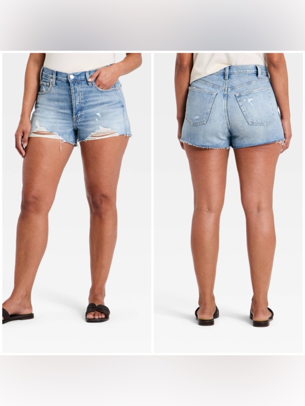 Universal Thread Mini Cut-Off High Rise Denim Shorts Women’s Size 16